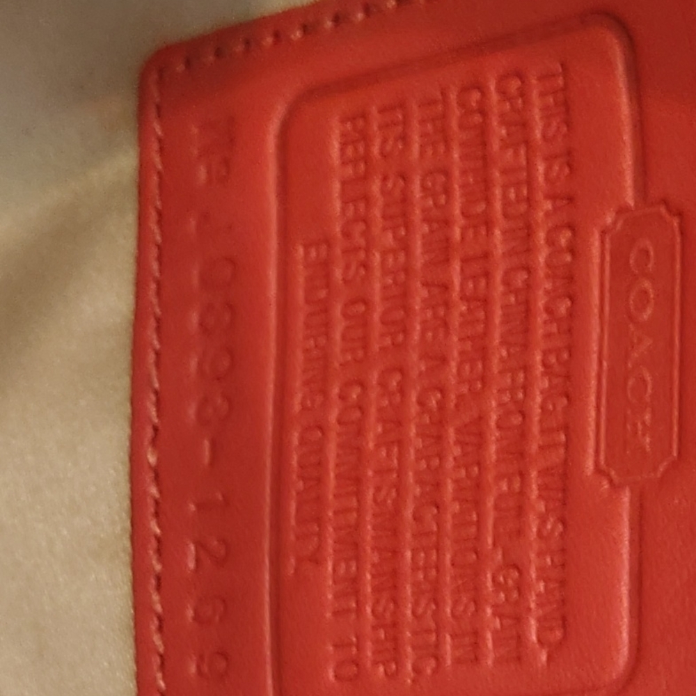 Coach Red Shoulder Bag